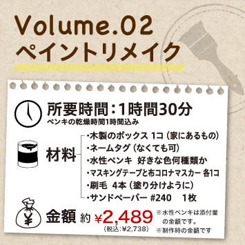 Volume.02 ペイントリメイク