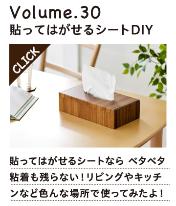 Volume.30 貼ってはがせるDIY