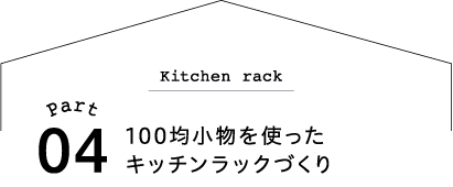 100均小物を使ったキッチラックづくり