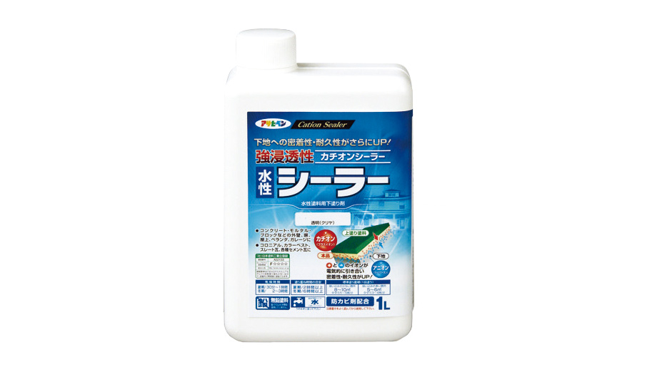 贈物 アサヒペン 強浸透性水性シーラー 14L 透明 クリヤ 塗料 補修用品 ペンキ 外壁 コンクリート用