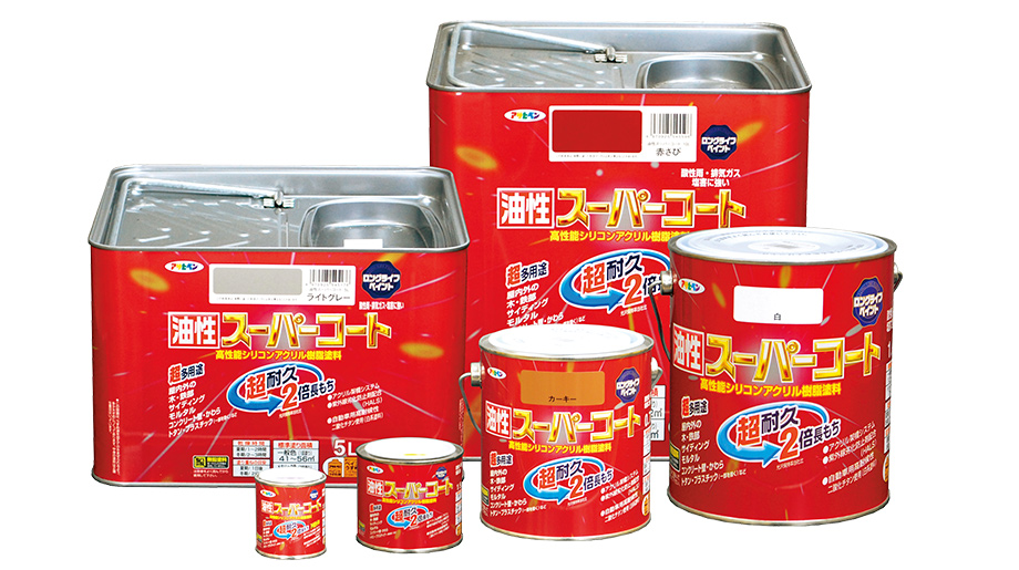 驚きの価格が実現！ ASAHIPEN/アサヒペン 油性スーパーコート 10L 白 塗装用品