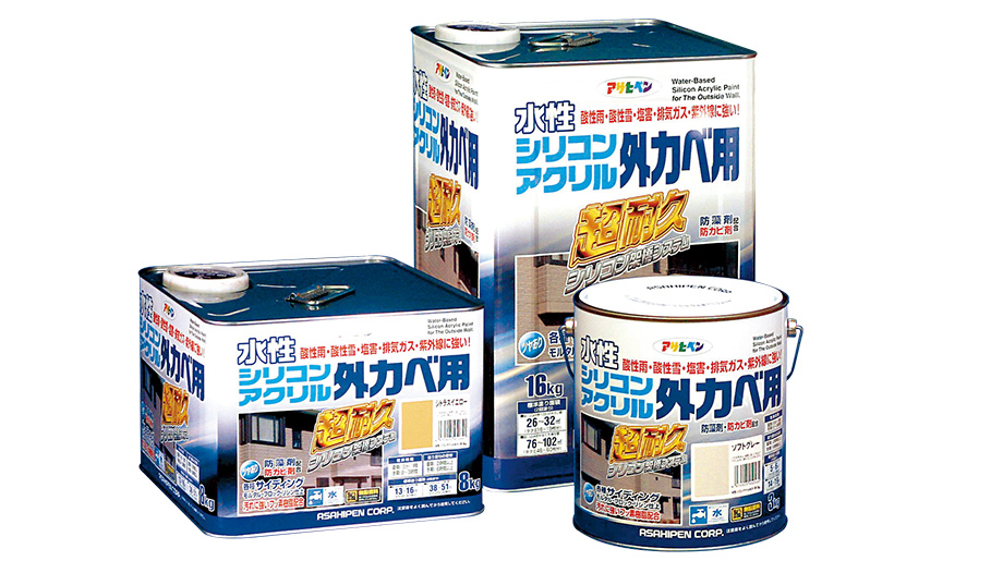 54%OFF!】 水性シリコンアクリル外カベ用 アサヒペン 塗料 オイル 水性塗料2 3KG ティントローズ