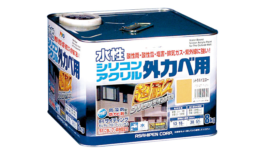 カンペハピオ ペンキ 塗料 水性 つやあり アイボリー 7L 水性塗料 日本