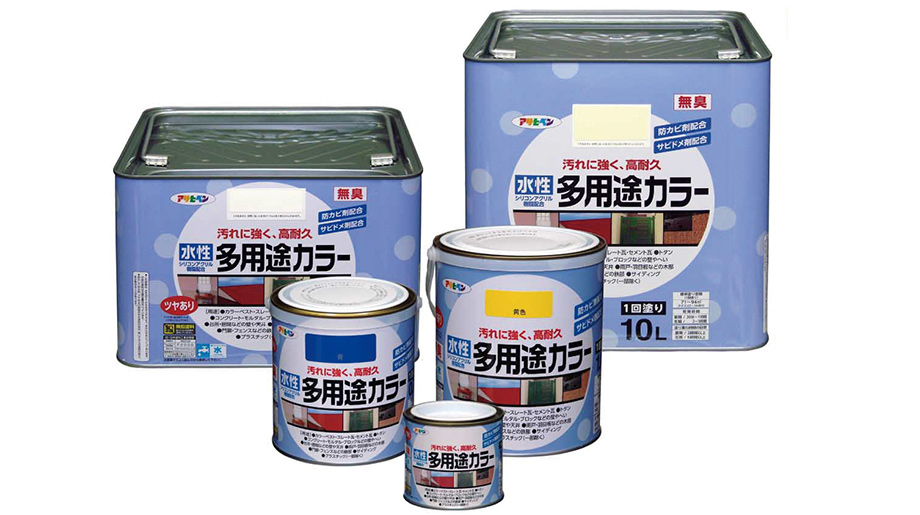 お気に入りの まとめ買い アサヒペン ペンキ 水性スーパーコート 水性多用途 ブラウン 10L 〔3缶セット〕