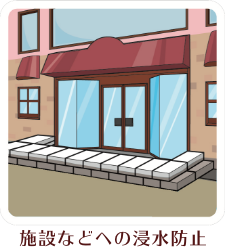 水でふくらむ吸水土のう（4枚入）