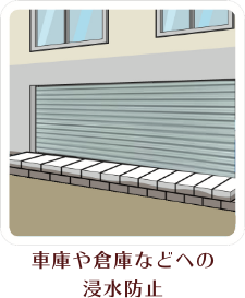 水でふくらむ吸水土のう（4枚入）