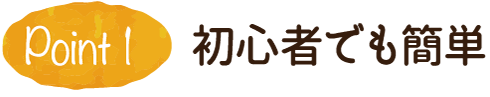 Point3 初心者でも簡単