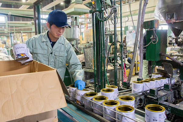 充填（じゅうてん）準備・作業開始