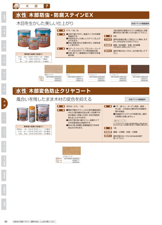 アサヒペン 油性木部防虫・防腐ステインEX 1.6L ウォルナット
